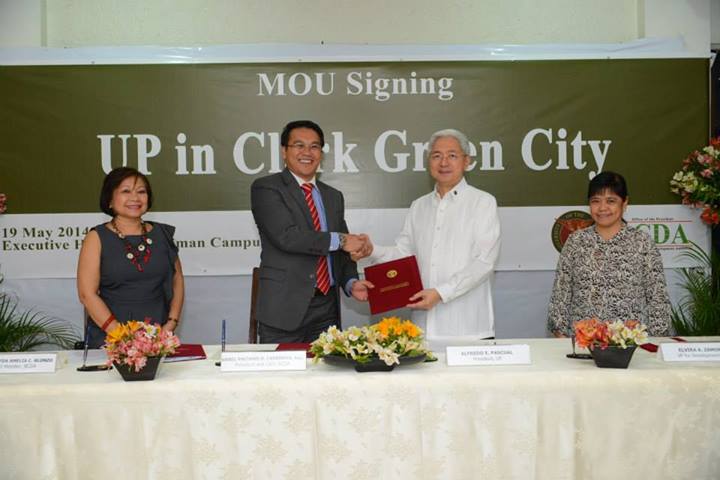 BCDA-UP MOU Signing - UP in Clark Green City