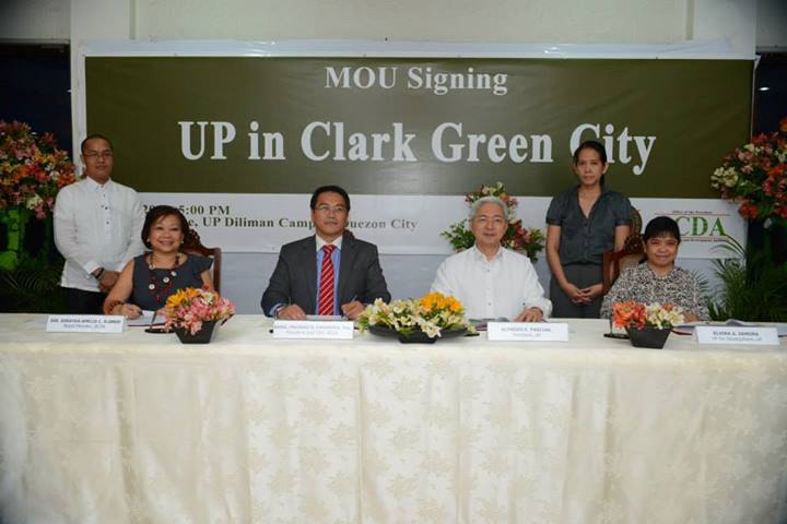 BCDA-UP MOU Signing - UP in Clark Green City